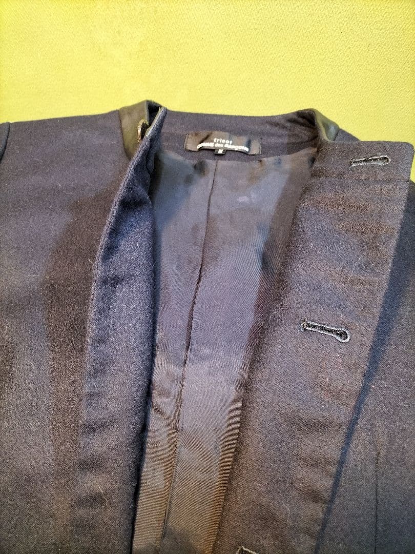 COMME des GARÇONS ノーカラージャケット M サイズブラック