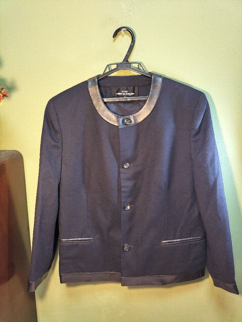 COMME des GARÇONS ノーカラージャケット M サイズブラック