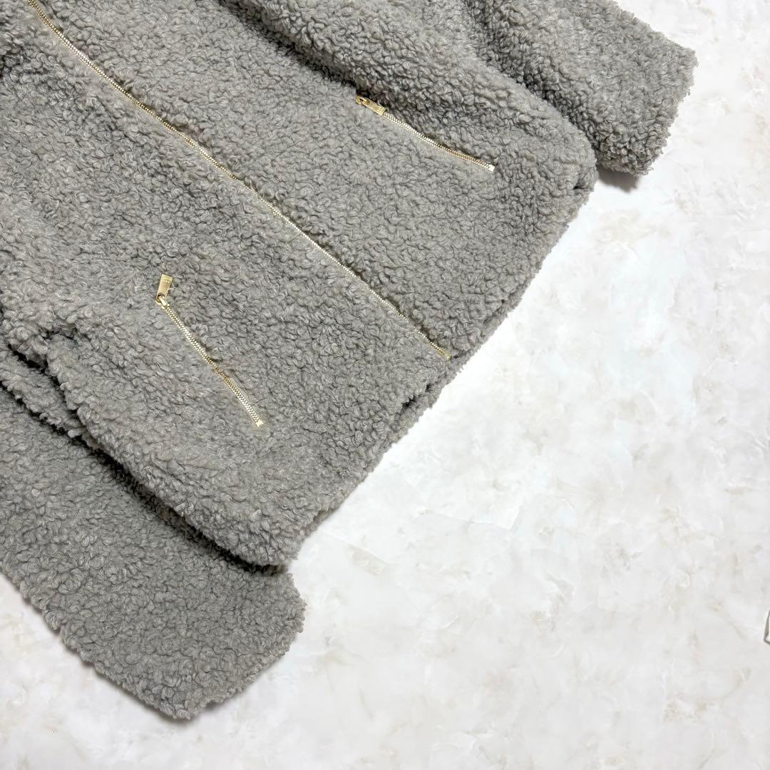 25年モデル✨未使用級 TATRAS LUELA ボアブルゾン ライトグレー