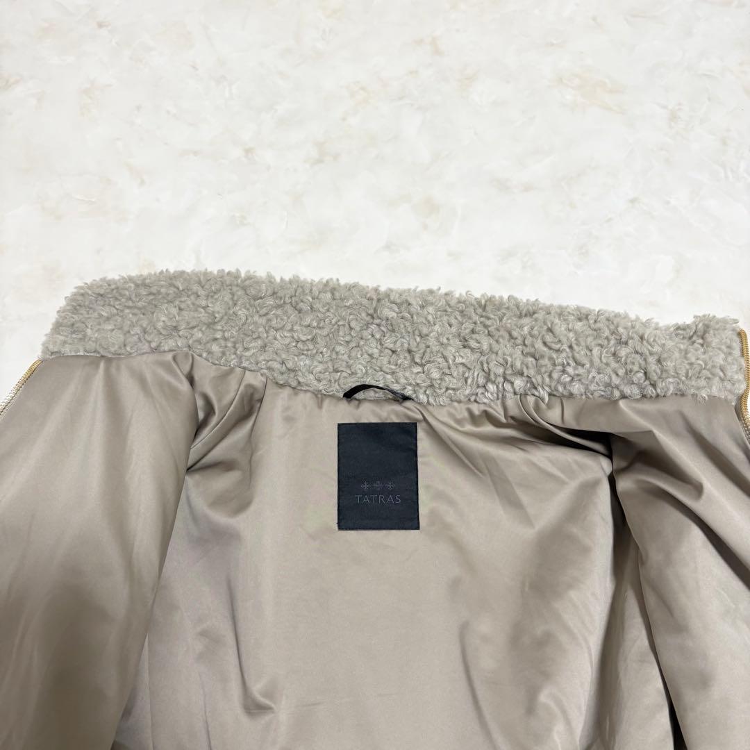 25年モデル✨未使用級 TATRAS LUELA ボアブルゾン ライトグレー