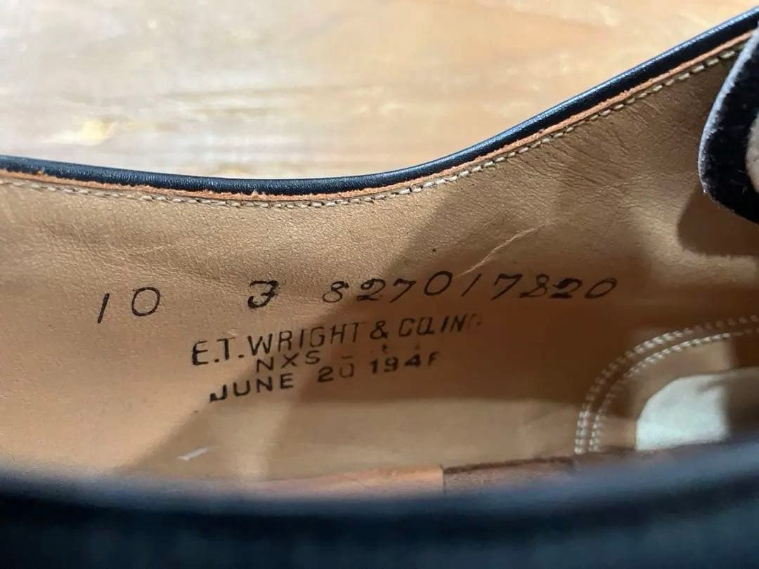 40s vintage US NAVY サービスシューズ 10