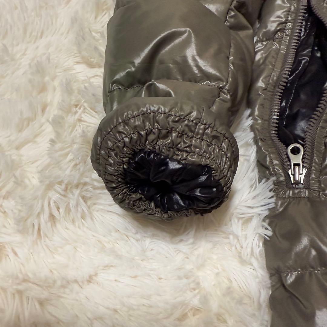 DUVETICA オリーブグリーン ロングコート ダウン　リアルファー付き