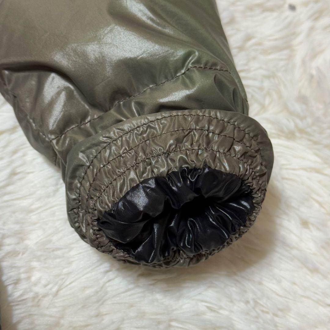 DUVETICA オリーブグリーン ロングコート ダウン　リアルファー付き