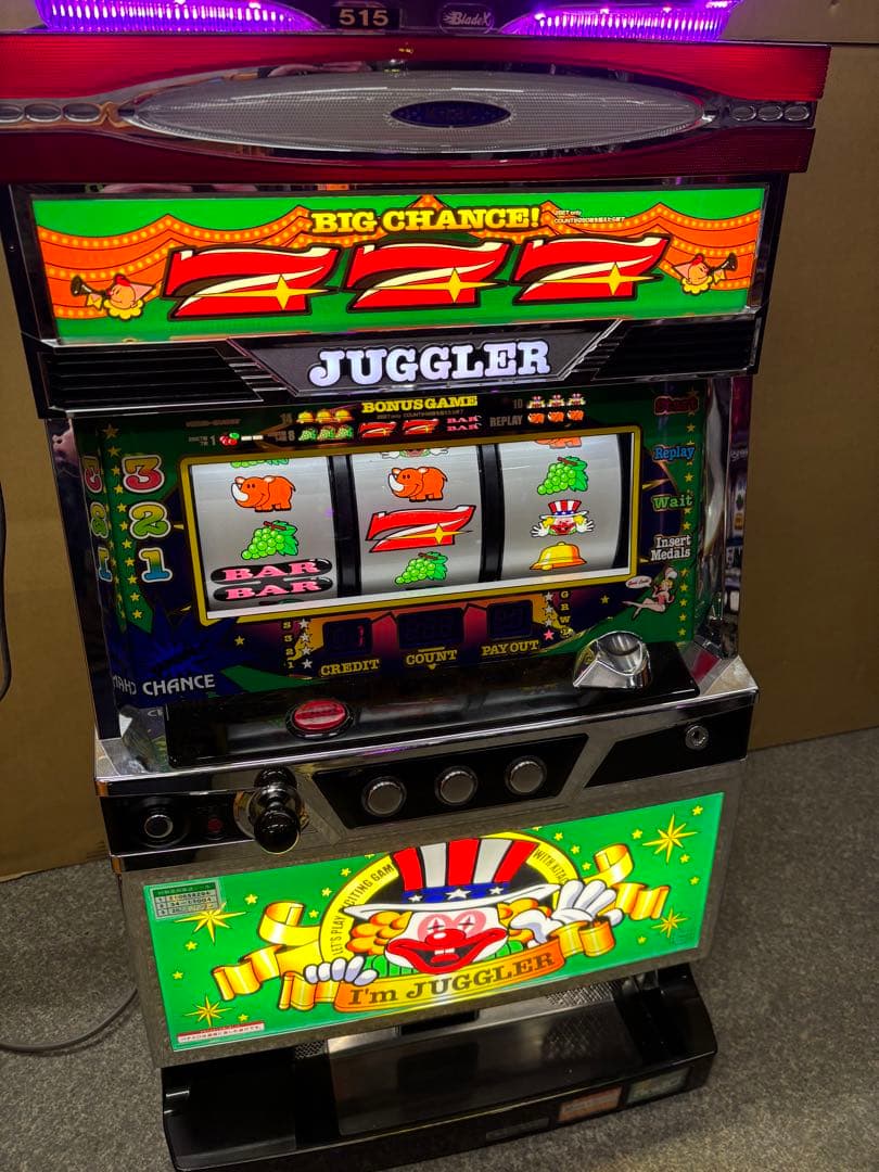 6号機 アイムジャグラーEX-TP 緑 実機 家庭用フルセット！