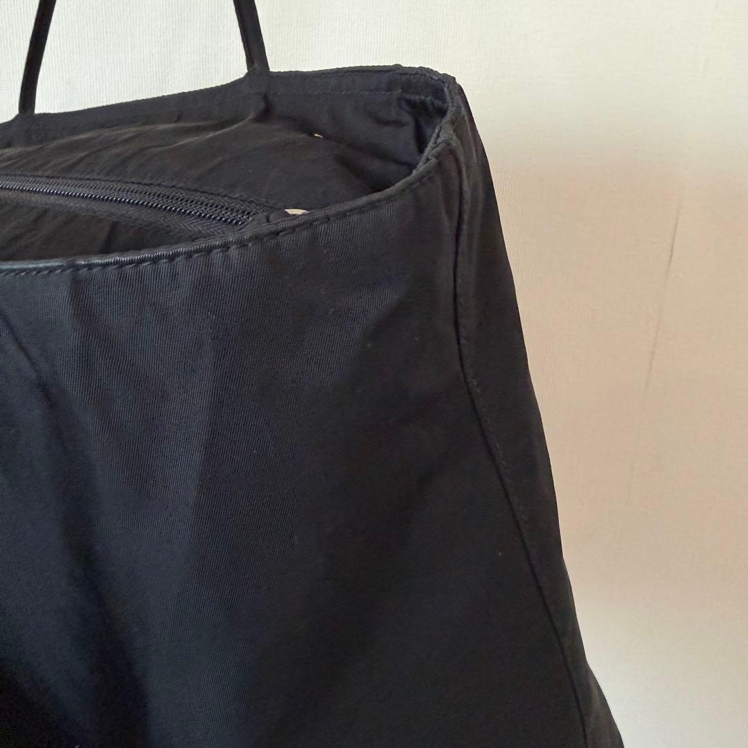 PRADAプラダナイロンショッピングトートバッグ黒タグ有り