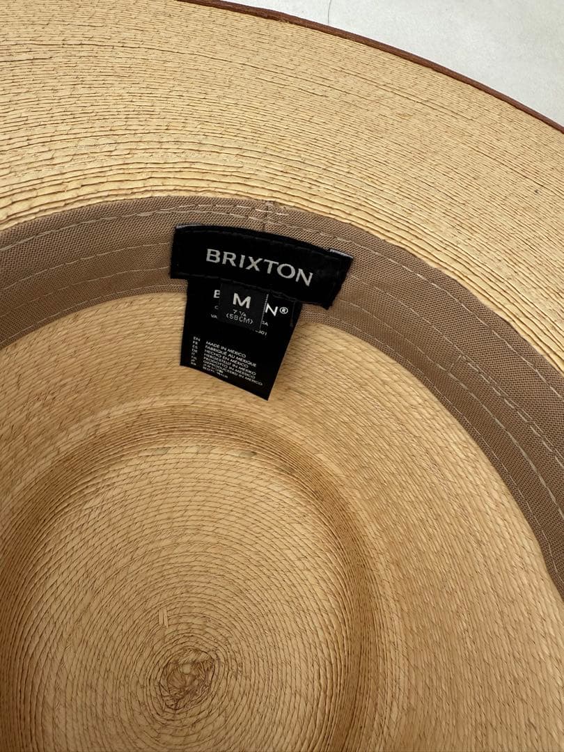 Brixton 【新品未使用】ストローハット　Mサイズ