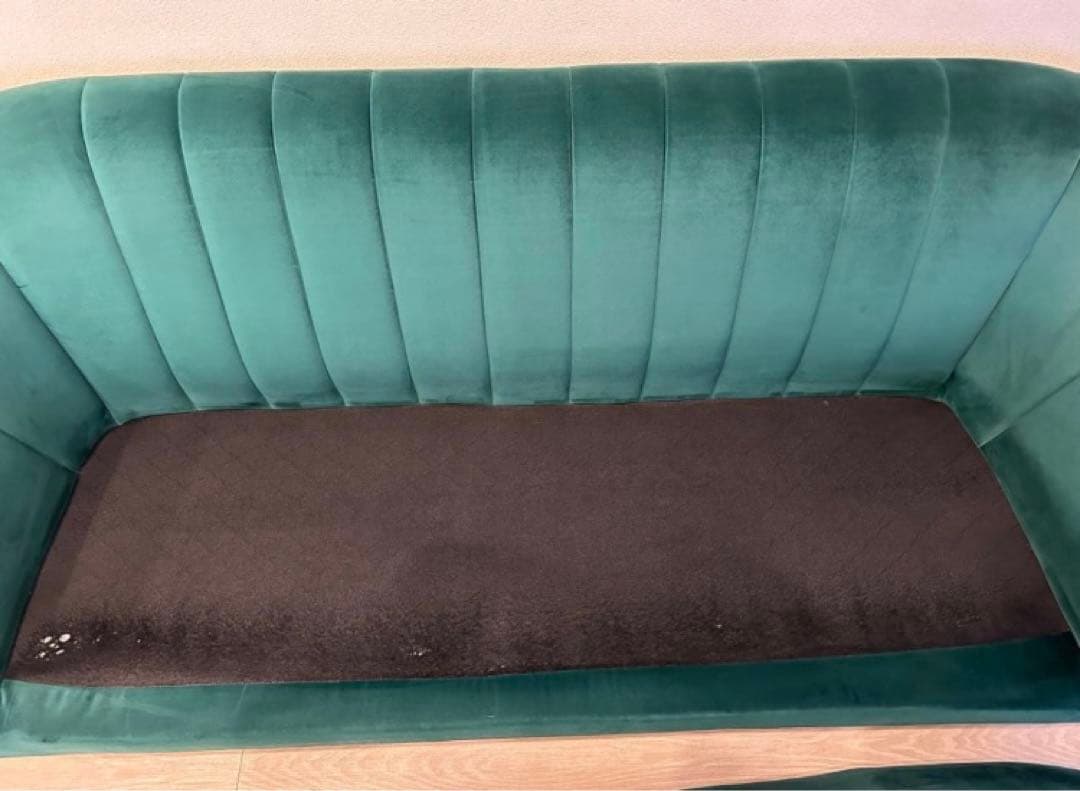 【NOCE】ソファ HELSINKI 3人掛け　グリーン　緑