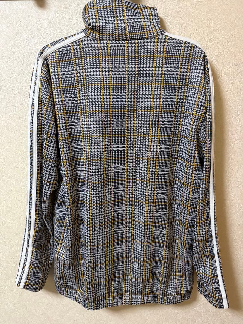 adidas チェック柄 トラックジャケット