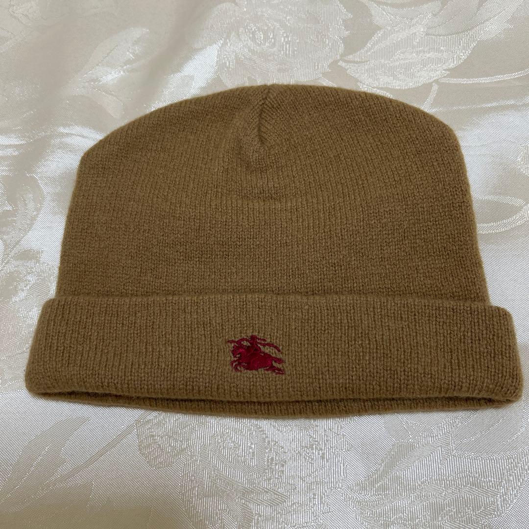 バーバリーキッズジュニア　マフラー、ニットキャップ 、手袋 3点セット　キャメル