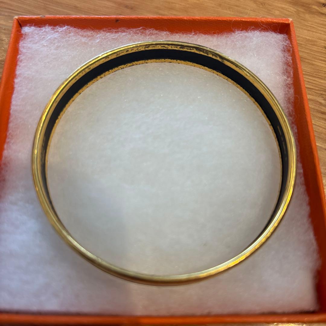 HERMES 青と金のバングル