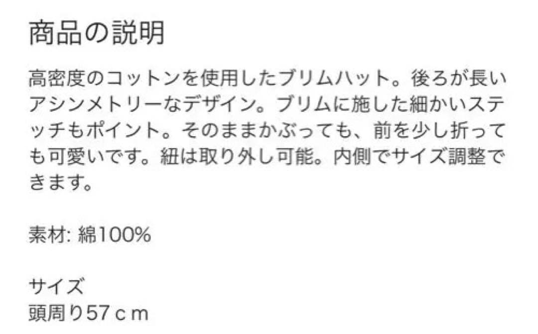 TODAYFUL Back Blim Hat バックブリムハット