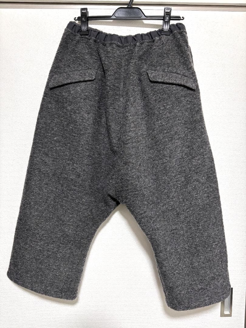 MB ULTIMATE FABRIC ウール縮絨サルエルパンツ 　グレー S