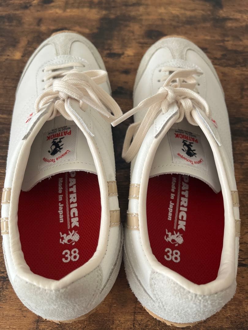 美品☆パトリック☆レディーススニーカー☆アイリス☆白☆24センチ☆38サイズ