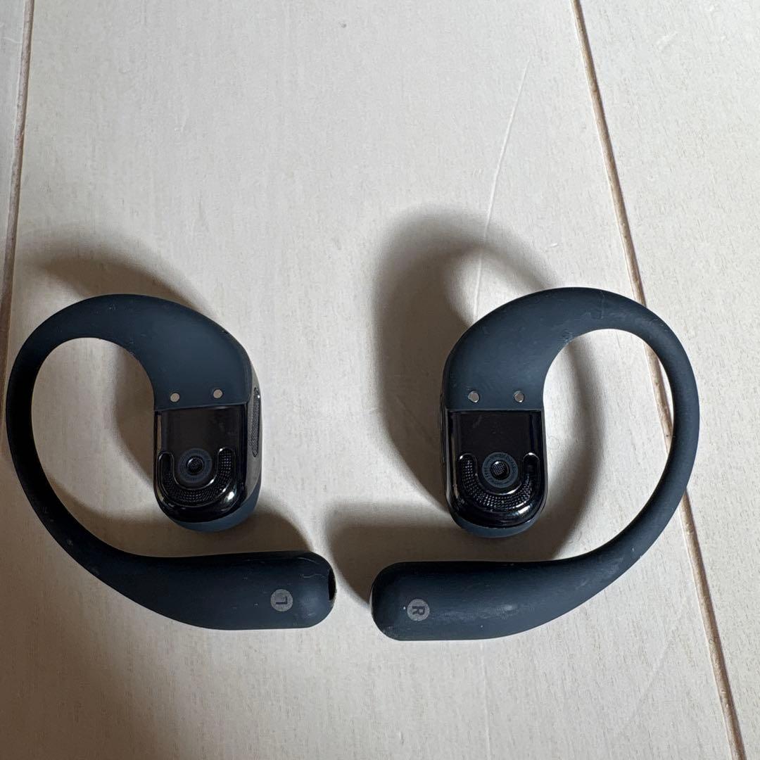 【美品】SHOKZ オープンフィット2 骨伝導イヤホン ブラック