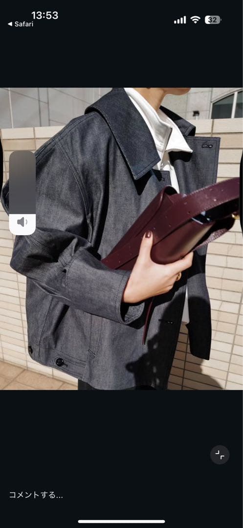 マチャット　フォルムデニムジャケット