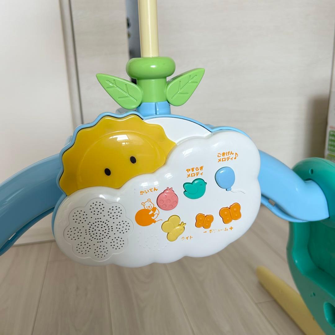 【美品】くまのプーさん えらべる回転 6WAY ジムにへんしんメリー