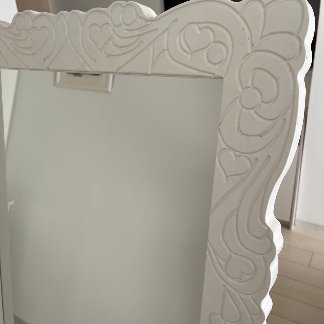 アンティーク調 大型 姿見 スタンドミラー シャビーシック フレンチ