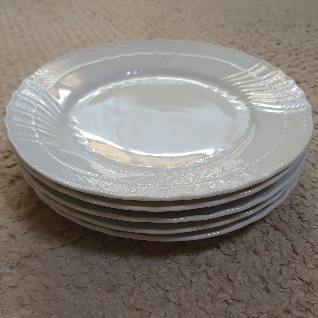 リチャードジノリ　ベッキオホワイト　ディナープレート26cm　5枚セット