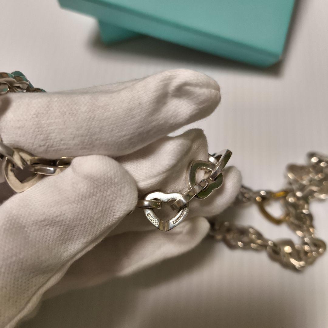 Tiffany & Co. シルバー925 ハートリンクネックレス　750 廃盤