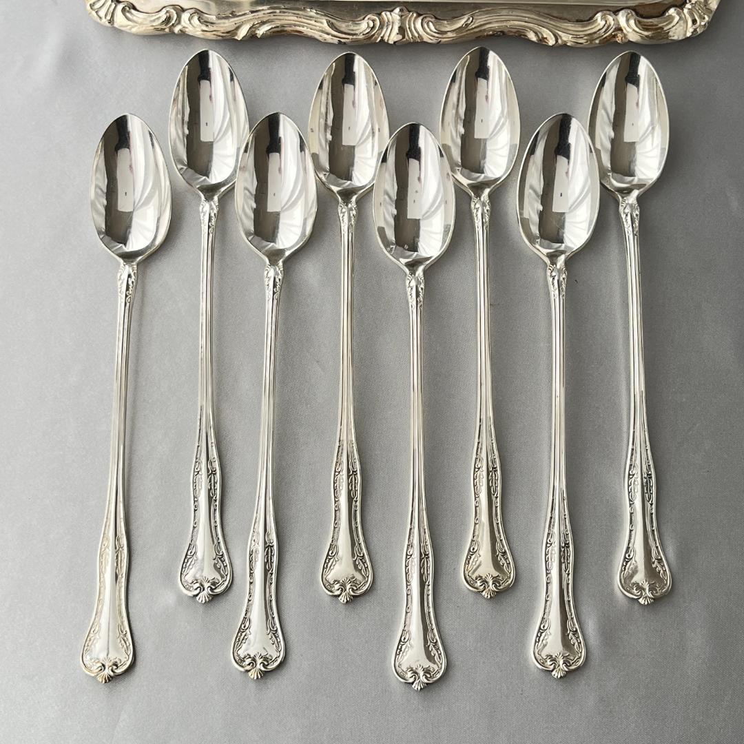 【National Silver】 クイーンエリザベス クリームソーダスプーン