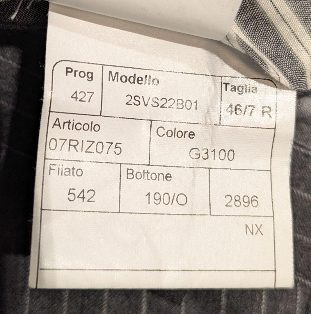 TAGLIATORE 秋冬　グレー ストライプ スーツ　46