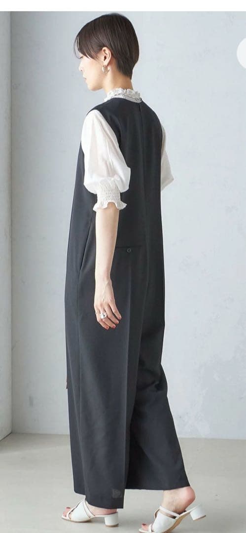 シップス　Vネックオールインワン サロペット　卒業式入学式