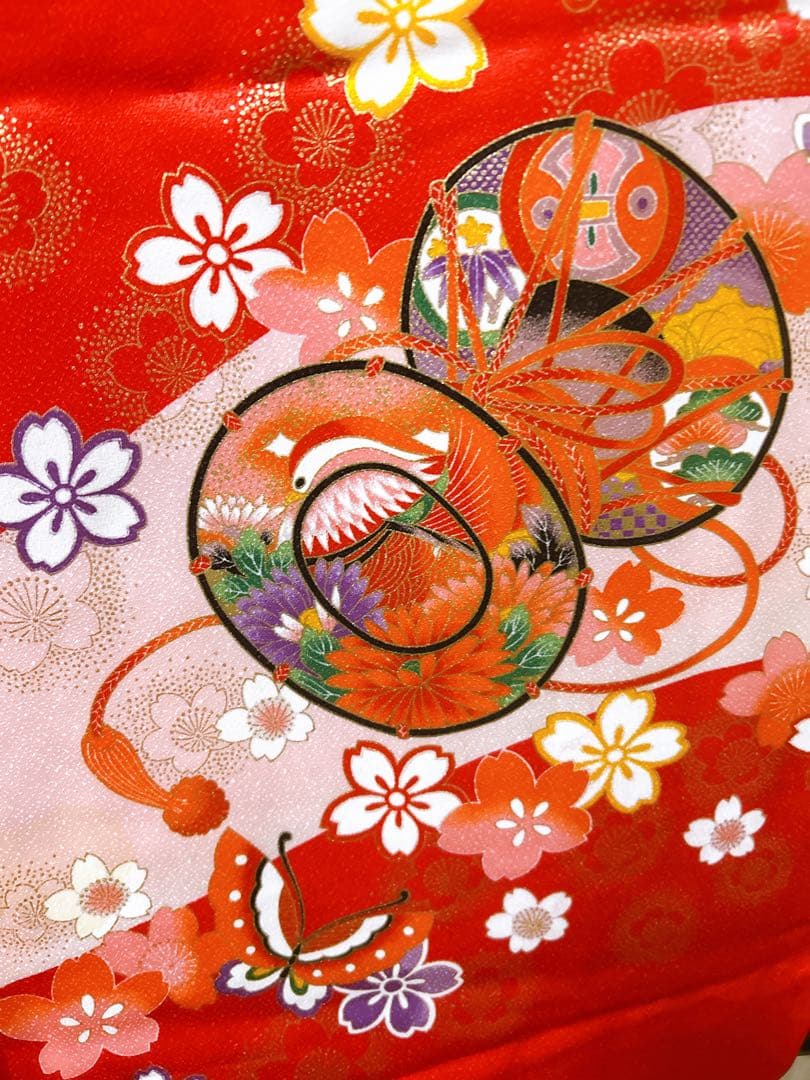 お買い得品♡七五三　7歳　女の子　フルセット　一式　赤系