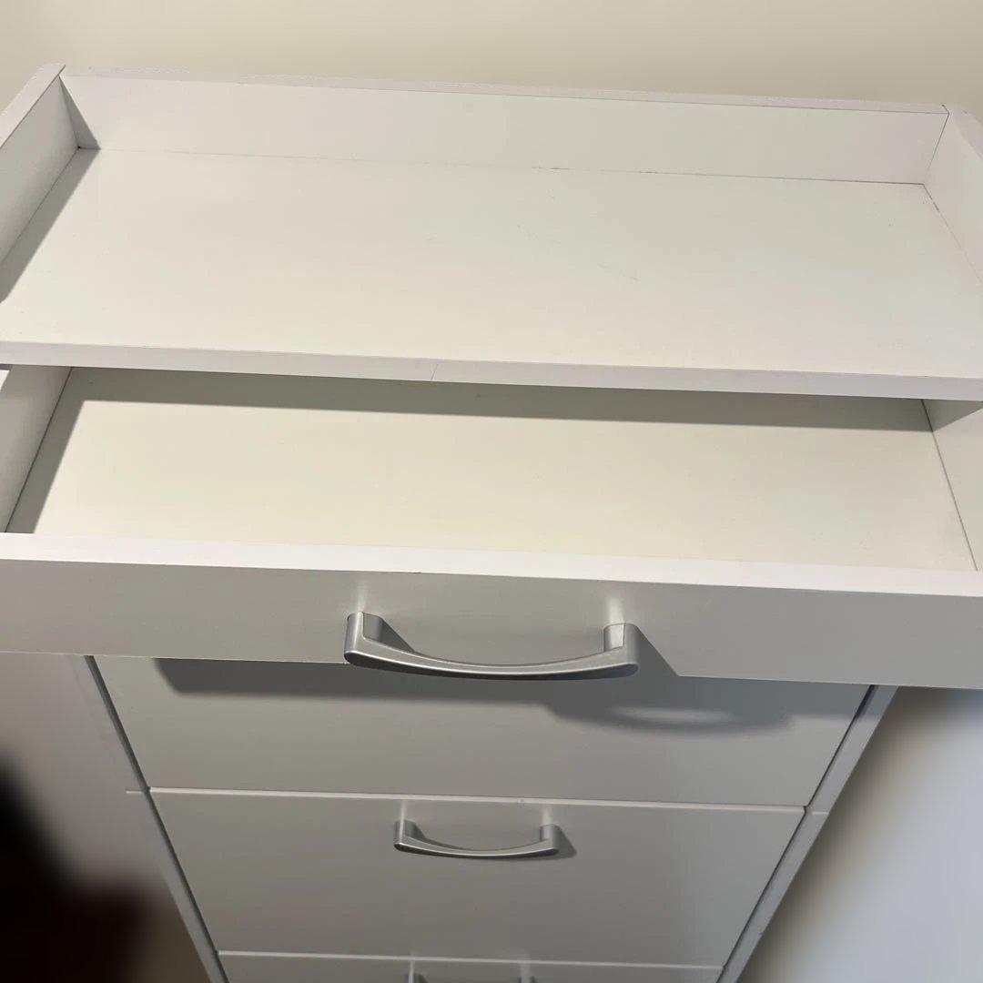 【✨美品】萩原(Hagihara) 4段シューズラック ホワイト