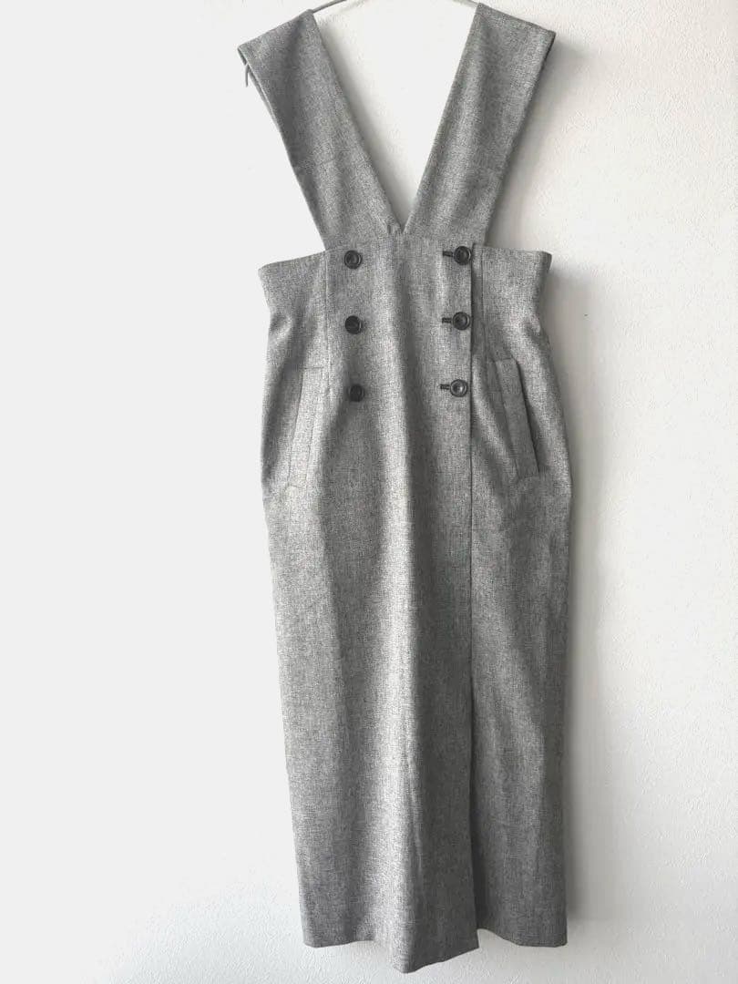 新品✨ PINKY & DIANNE◆デザインショルダージャンパースカート　M