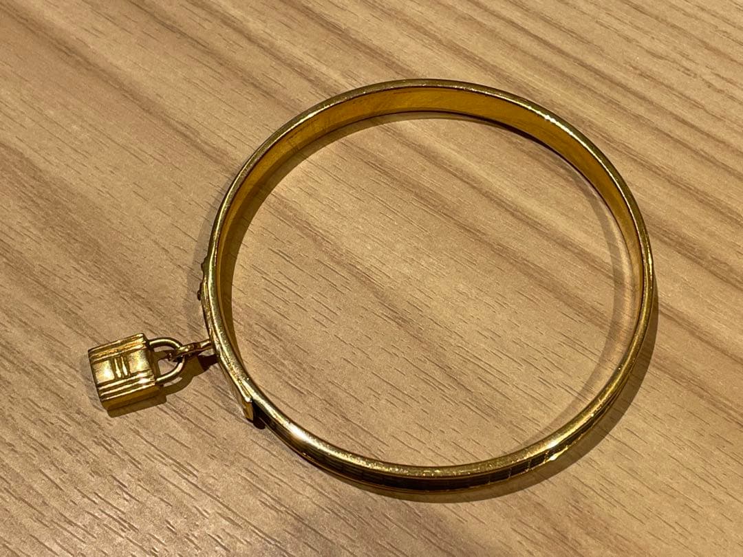 エルメス HERMES ケリー カデナバングル ブレス リザード ヴィンテージ