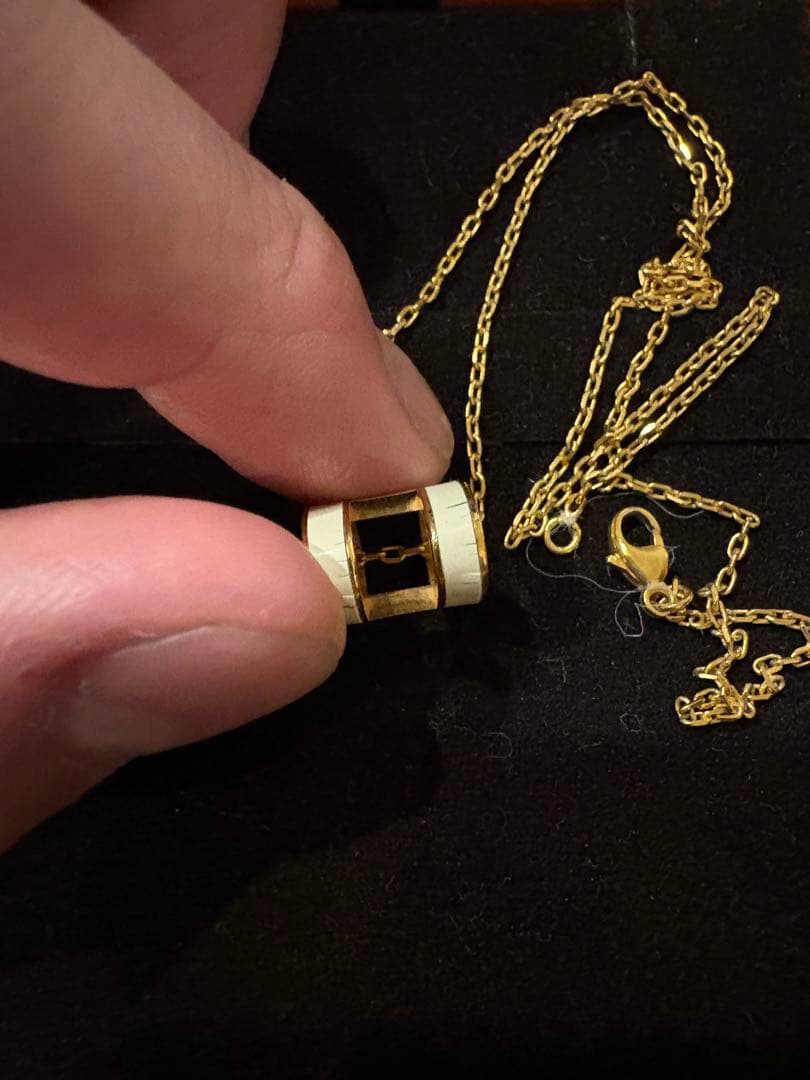 HERMES H型ペンダントネックレス