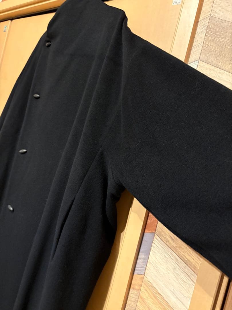 JURGENLEHL ブラック カシミヤロングコート