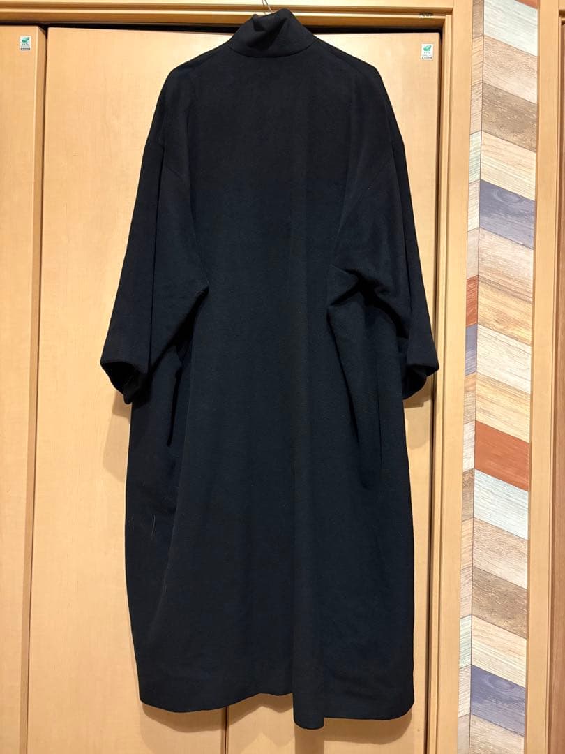 JURGENLEHL ブラック カシミヤロングコート