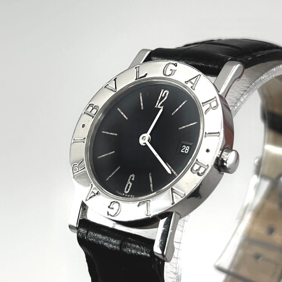 BVLGARI BB26SLD 黒文字盤　シルバー　レディース　クォーツ　デイト