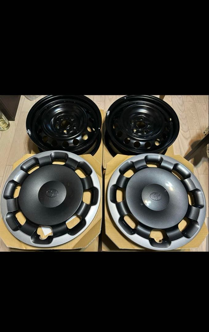 シエンタ　10系　純正ホイール➕ホイールキャップセット　4本セット　ナット付