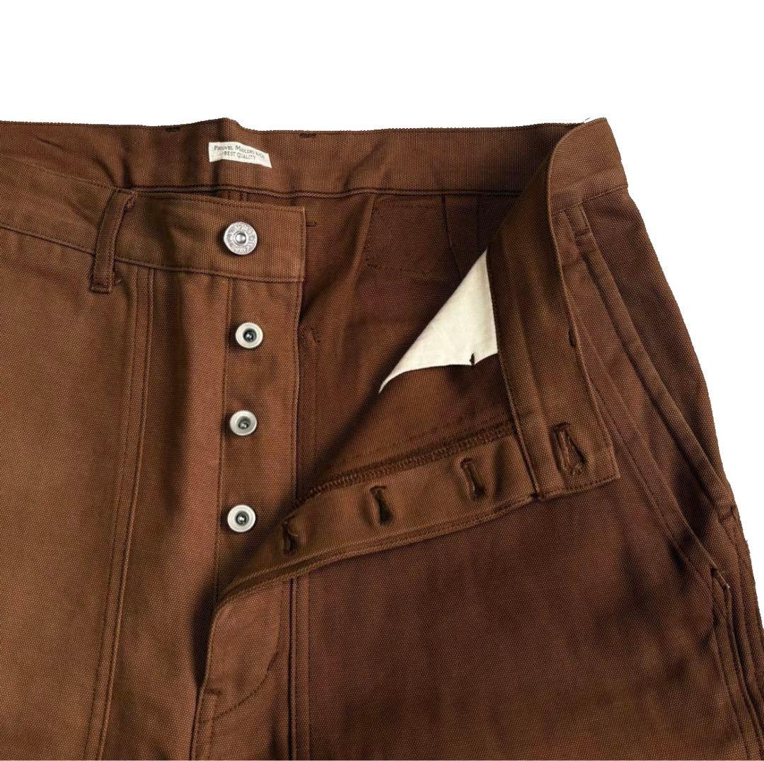 PHIGVEL DUCK CLOTH DOUBLE KNEE PANTS ワイド