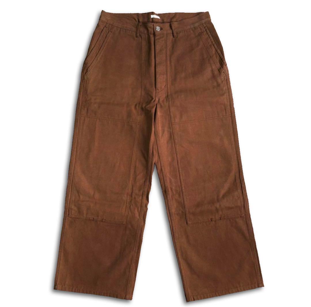 PHIGVEL DUCK CLOTH DOUBLE KNEE PANTS ワイド