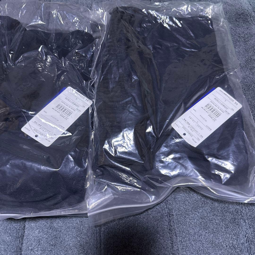 テニスウェア 黒 3点セット スウェット