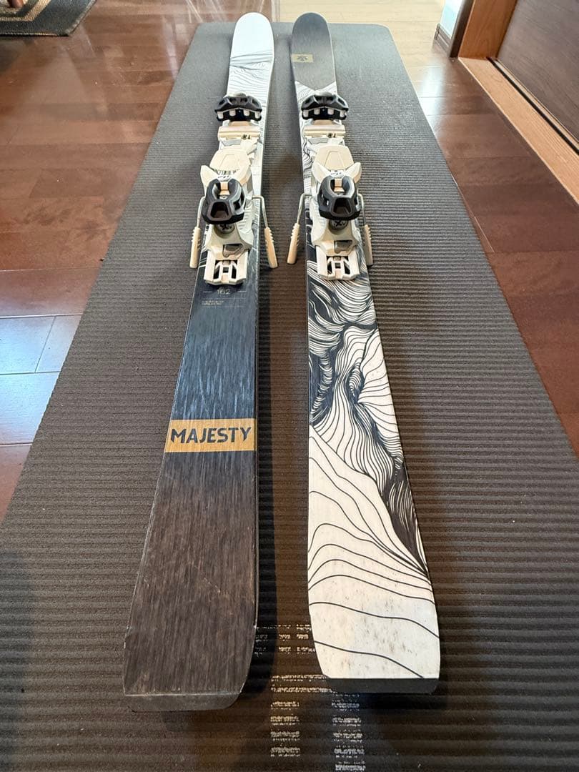 専用　極上品⭐︎MAJESTY スキー板 金具セット162㎝　フルチューン済　￼