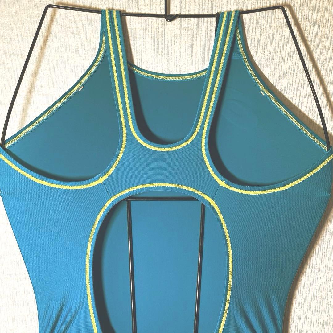 FINA承認 競泳水着 アシックス asics ALS101 Dターコイズ　M