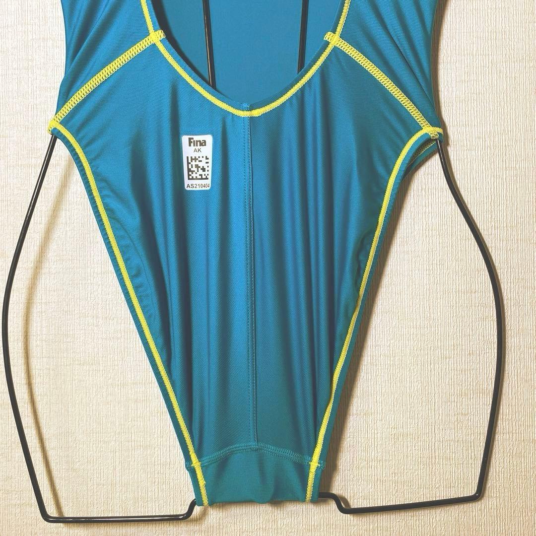 FINA承認 競泳水着 アシックス asics ALS101 Dターコイズ　M