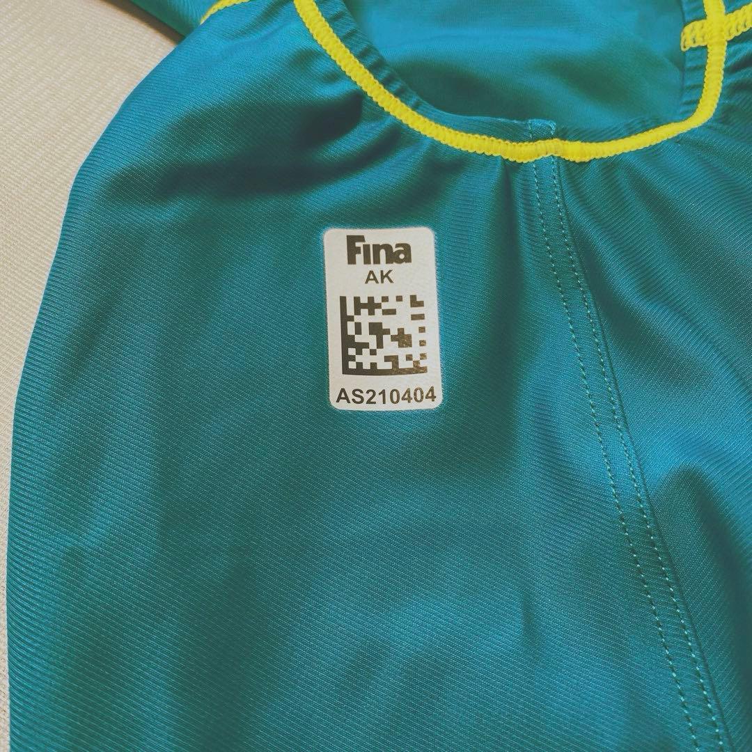 FINA承認 競泳水着 アシックス asics ALS101 Dターコイズ　M