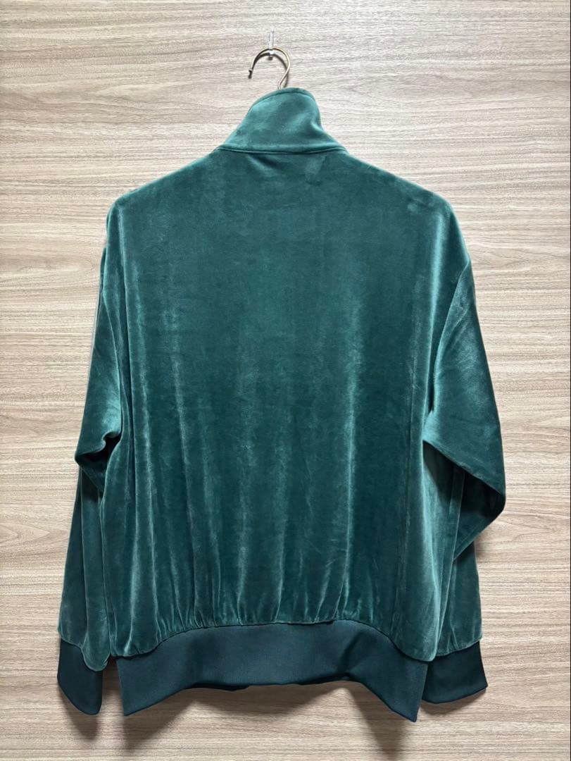 アディダス ダークグリーン ベロアトラックジャケット 2XL