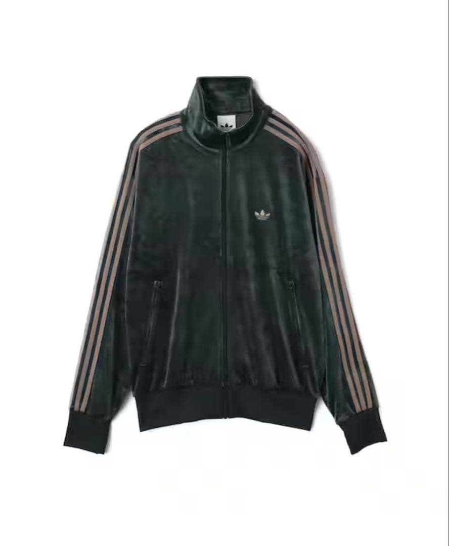 アディダス ダークグリーン ベロアトラックジャケット 2XL
