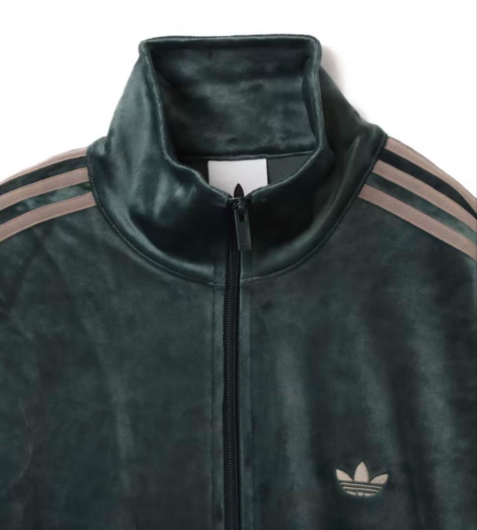 アディダス ダークグリーン ベロアトラックジャケット 2XL