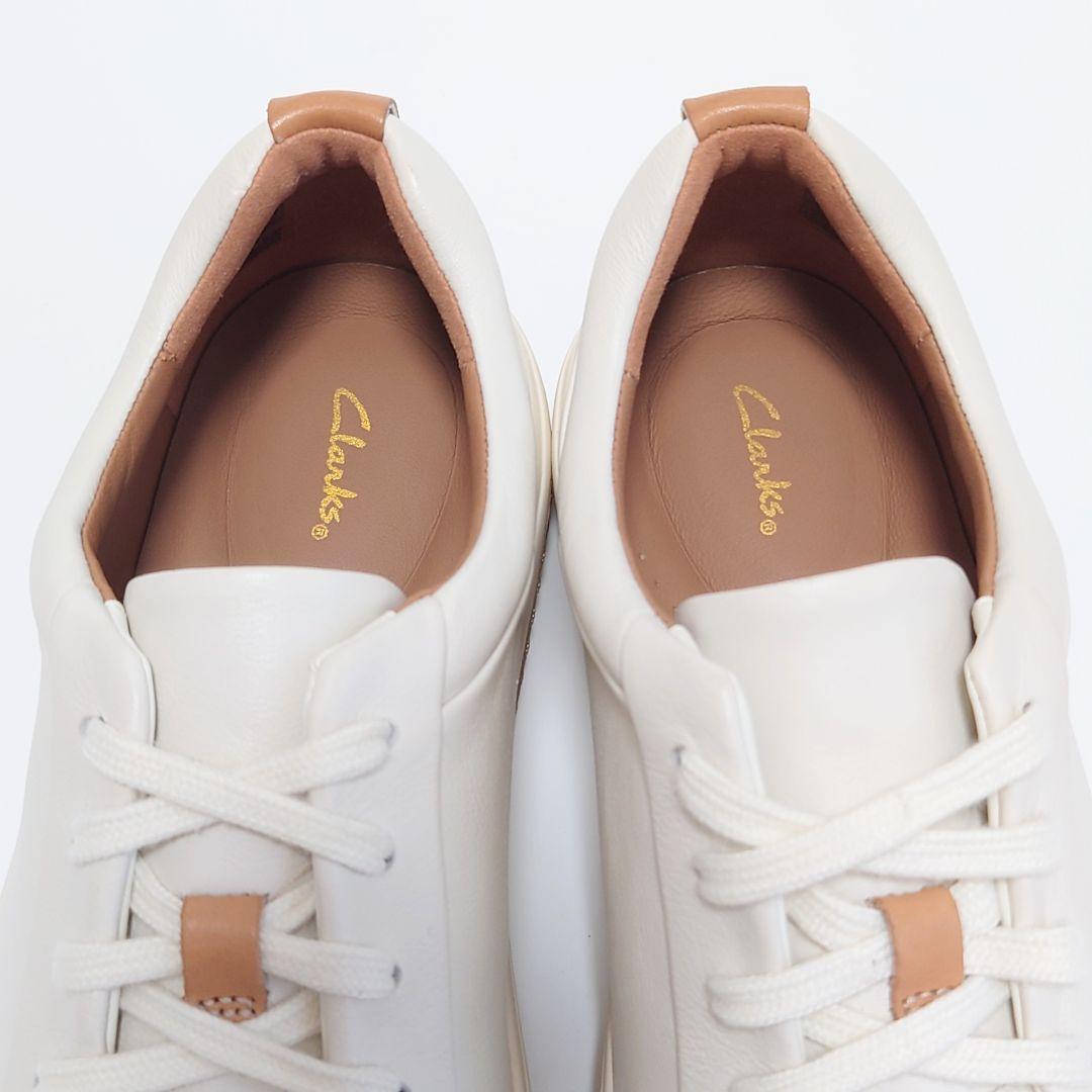 未使用 訳あり クラークス アンマウイレース レザー レースアップ シューズ