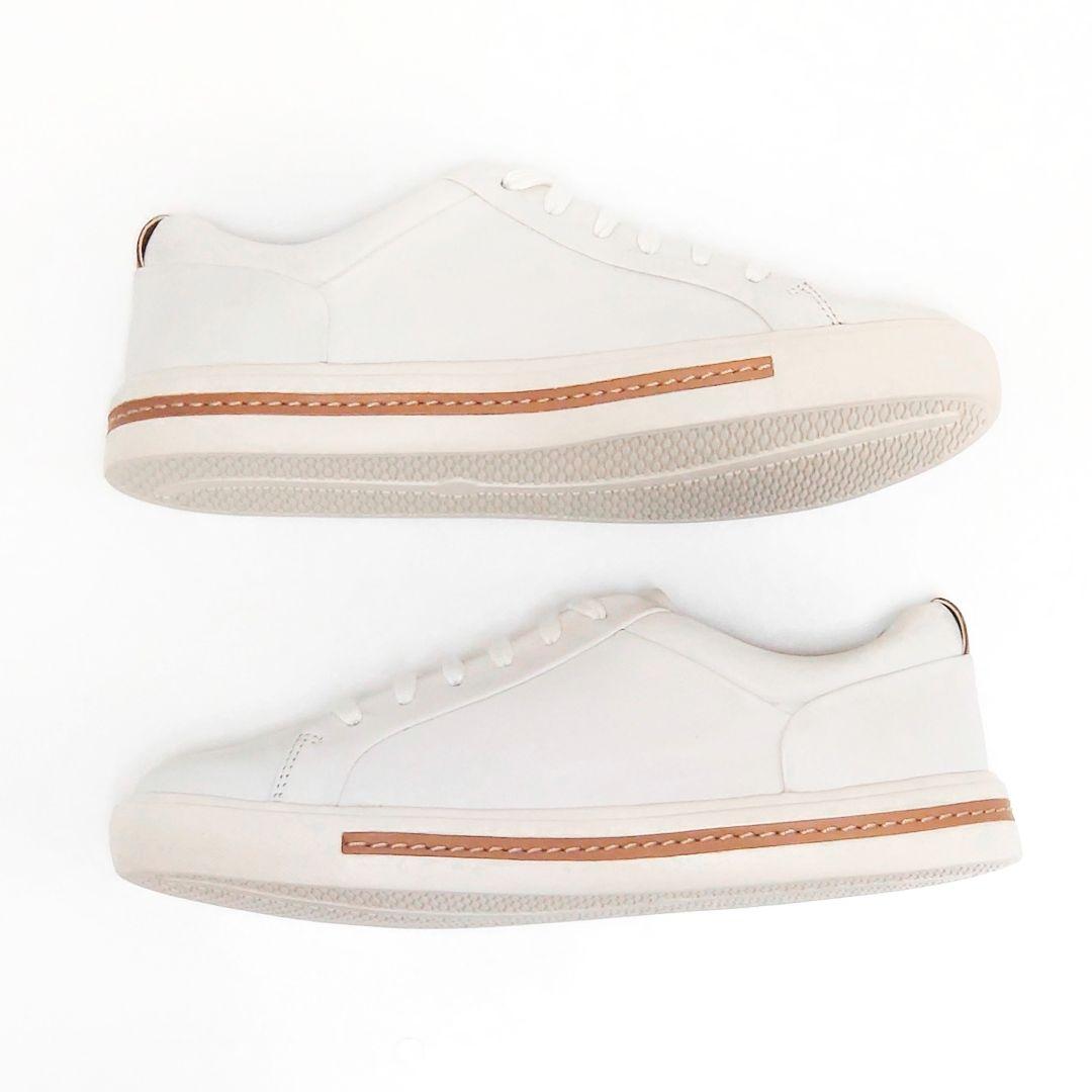 未使用 訳あり クラークス アンマウイレース レザー レースアップ シューズ