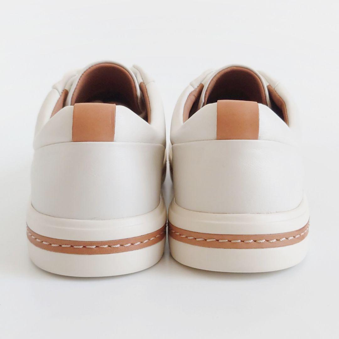 未使用 訳あり クラークス アンマウイレース レザー レースアップ シューズ