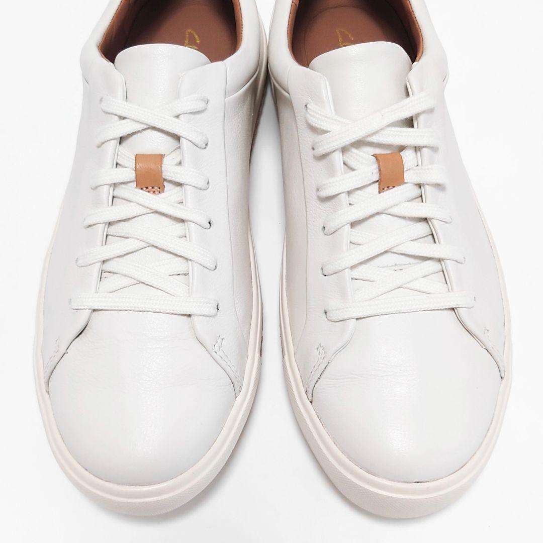 未使用 訳あり クラークス アンマウイレース レザー レースアップ シューズ