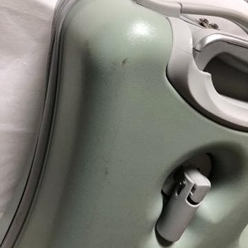 【中古】子供が乗れるキャリーケース キッズトラベル Mサイズ グリーンZ2